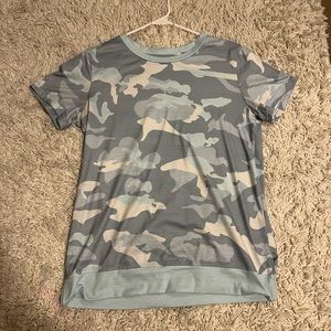 blue camo shirt